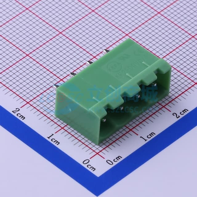5.08mm 1x4P 排数:1 每排P数:4 【插拔】实物图
