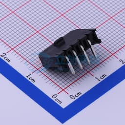黑色 1x4P 间距:3mm 弯插【插件】缩略图