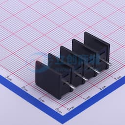 7.62mm 1x4P 直针 中脚 排数:1 每排P数:4 【栅栏】缩略图