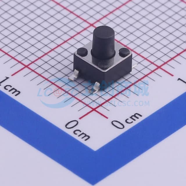 4.5*4.5*5.5mm 立贴 轻触开关实物图