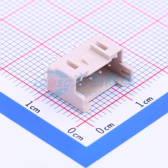1x4P 间距:2.5mm 直插 系列:XA 【插件】实物图
