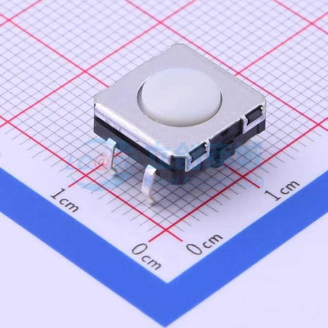 12*12*4.3mm 直插 轻触开关 【插件】实物图