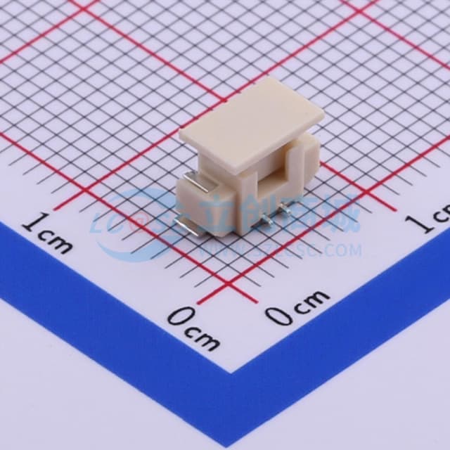 1x2P 间距:1.25mm 立贴 系列:PicoBlade(MX 1.25)实物图