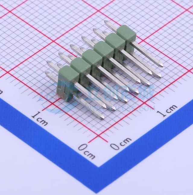 2x6P 间距:2.54mm 直插 【排针】实物图