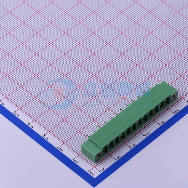 3.81mm 1x12P 排数:1 每排P数:12 螺丝固定 【插拔】实物图