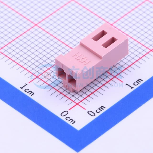 粉色 2.54mm 1x2P实物图