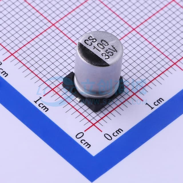 100uF ±20% 35V实物图