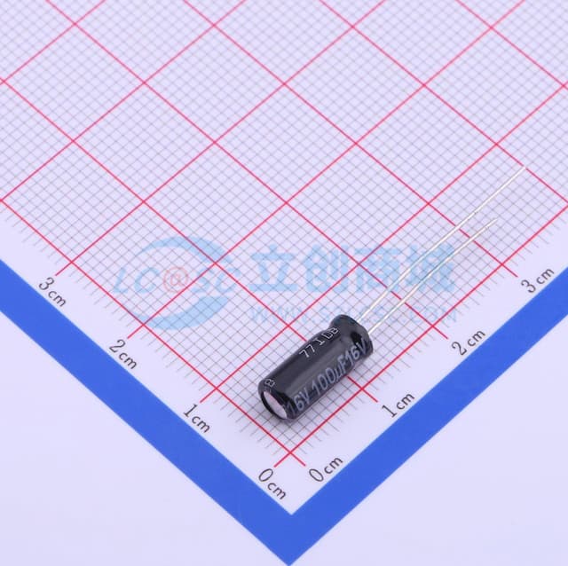 100uF ±20% 16V 【引线】实物图