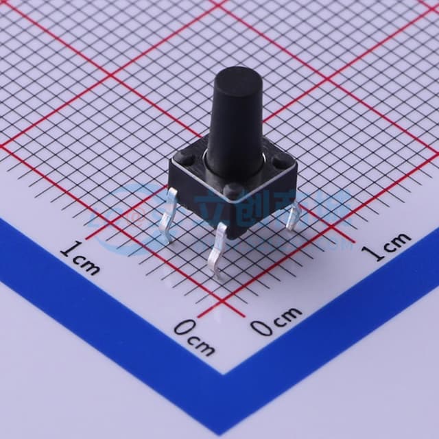 6*6*10mm 直插 轻触开关 【轻触】实物图