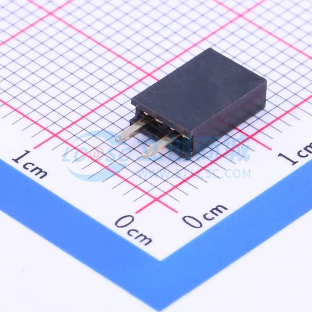 1x2P 间距:2.54mm 直插 【排针】实物图
