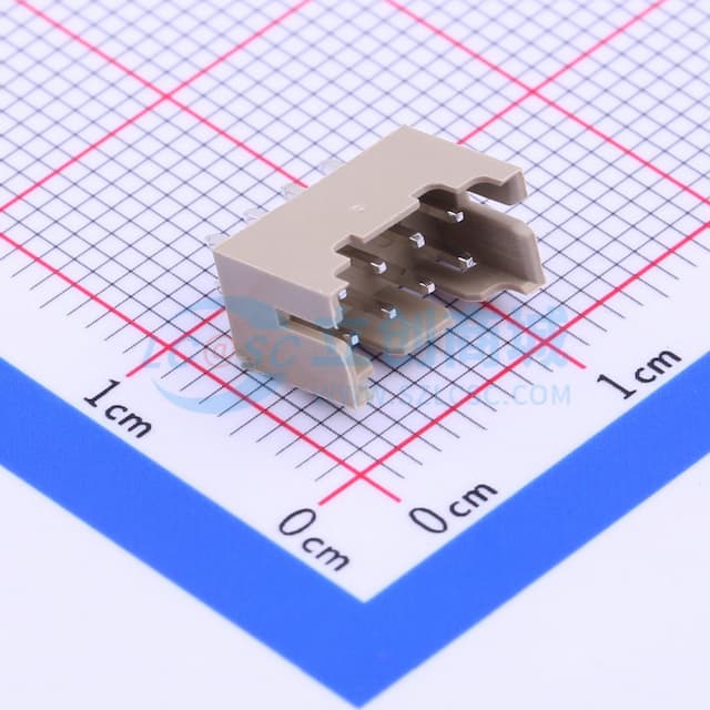 2x4P 间距:2mm 直插 系列:PH 【插件】实物图