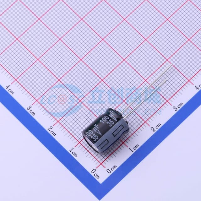 100uF ±20% 35V 【引线】实物图