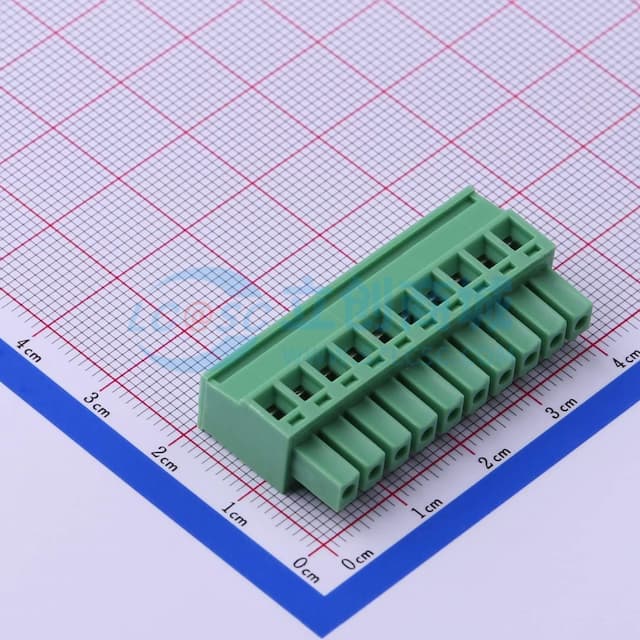 3.81mm 1x10P 排数:1 每排P数:10实物图