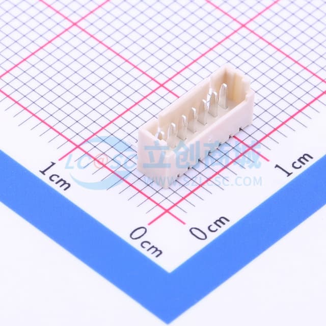 1x7P 间距:1.25mm 弯插 【插件】实物图