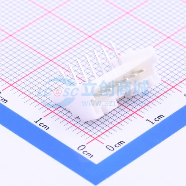 1x7P 间距:2mm 弯插【插件】实物图