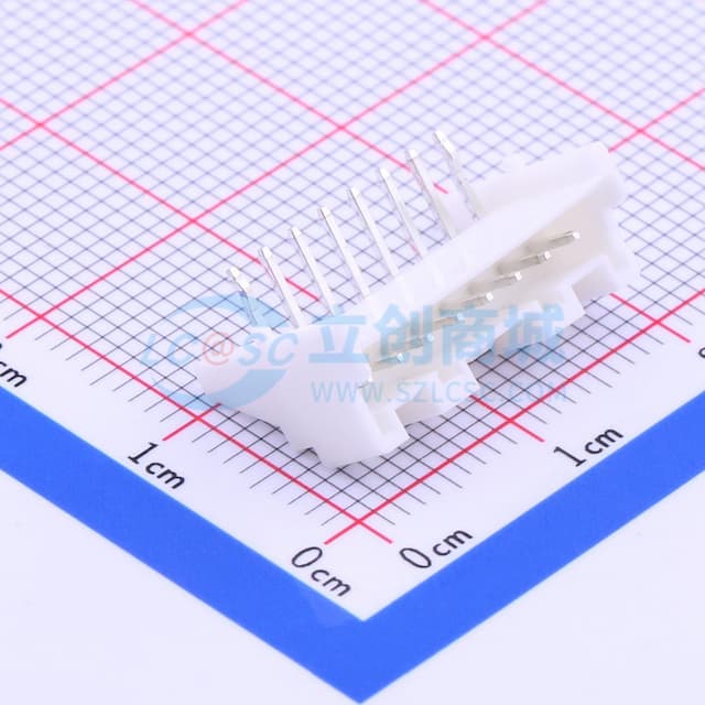 1x8P 间距:2mm 弯插 【插件】实物图