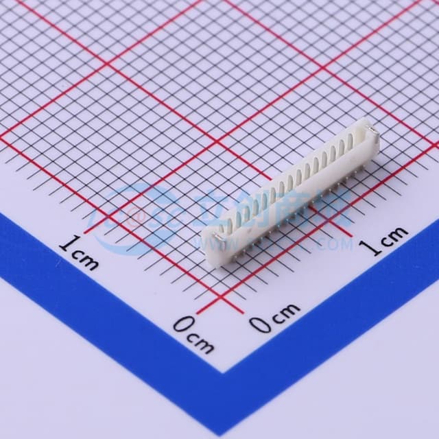 1x16P 间距:0.8mm 卧贴实物图