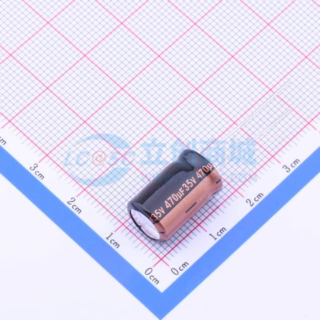 470uF ±20% 35V 【引线】实物图
