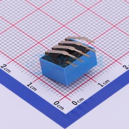 间距2.54mm 平拨,凸起式 4位拨码开关 【拨码】缩略图