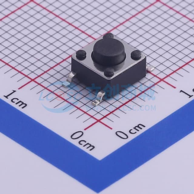 6*6*4.3mm 立贴 轻触开关实物图