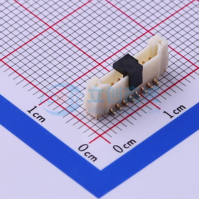 1x8P 间距:1.25mm 立贴实物图