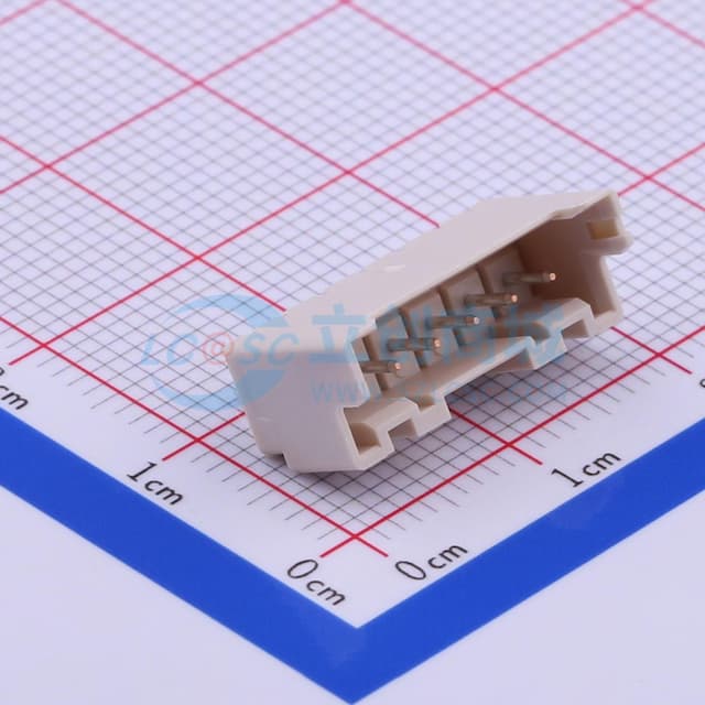 1x6P 间距:2.5mm 直插 系列:XA 【插件】实物图