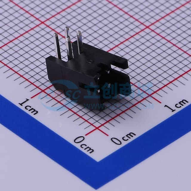 黑色 2x2P 间距:2mm 弯插【插件】实物图