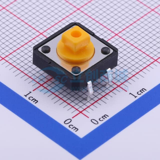 12*12*7.3mm 直插 轻触开关【轻触】实物图