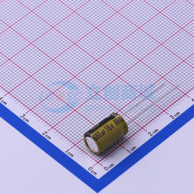 680uF ±20% 16V 【插件】实物图