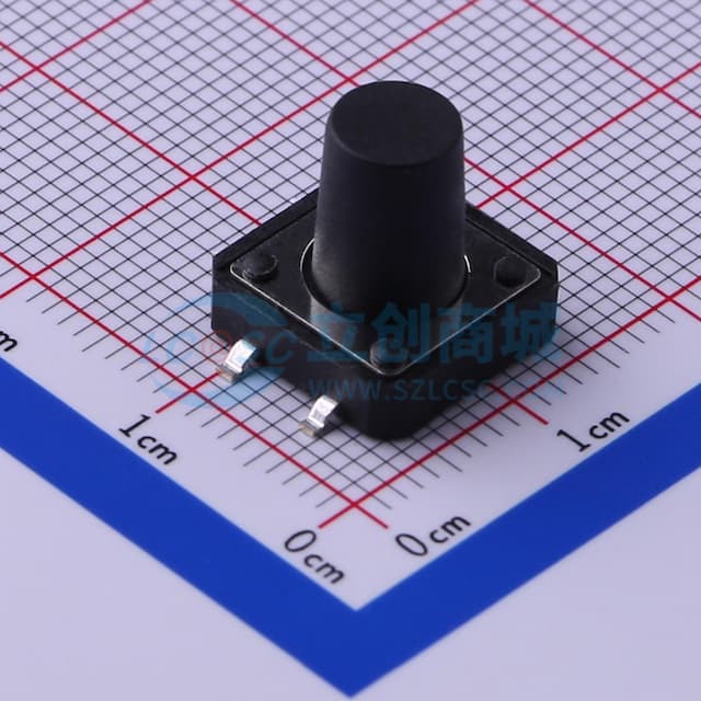 12*12*12mm 立贴 轻触开关实物图