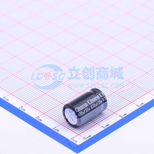 470uF ±20% 35V 【引线】实物图
