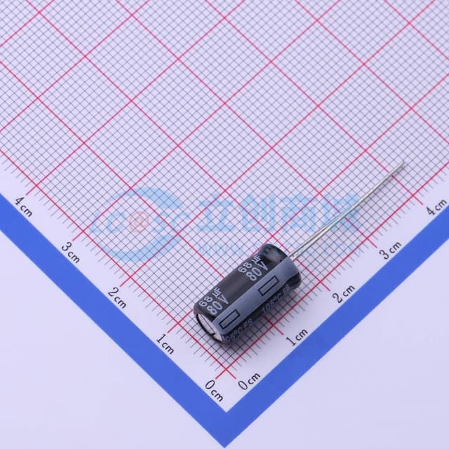 68uF ±20% 80V 【插件】实物图