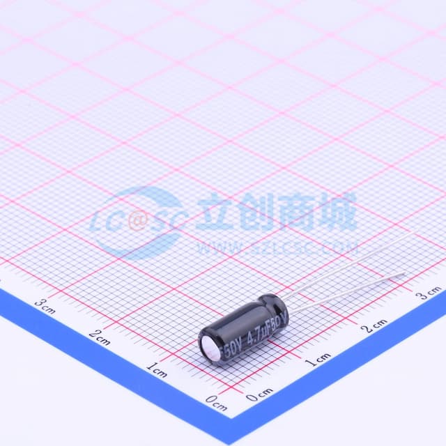 4.7uF ±20% 50V 【引线】实物图