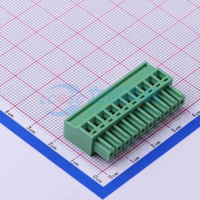 3.81mm 1x10P 排数:1 每排P数:10实物图