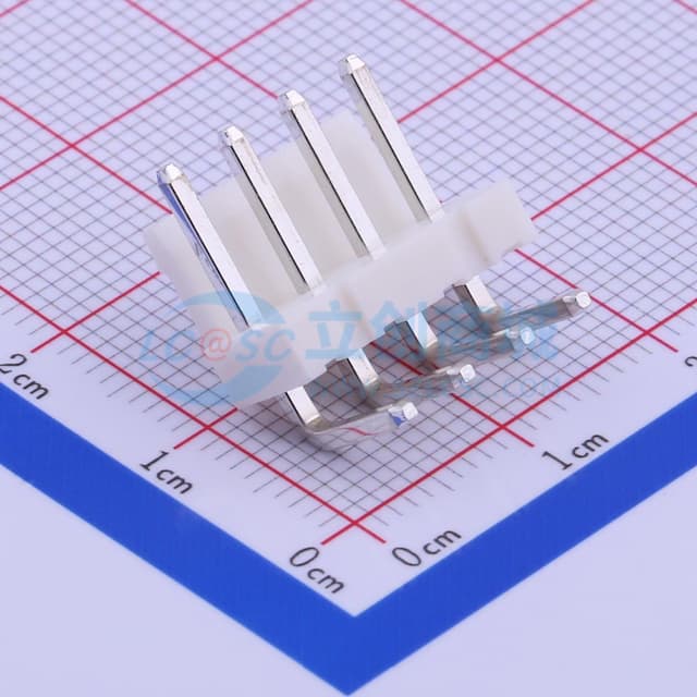 1x4P 间距:3.96mm 弯插 【插件】实物图