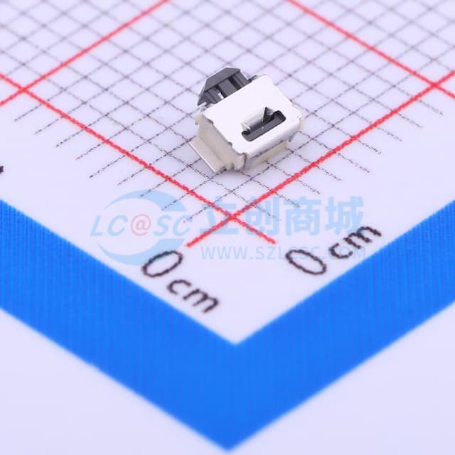 3*3.2*0.7mm 卧贴 轻触开关实物图