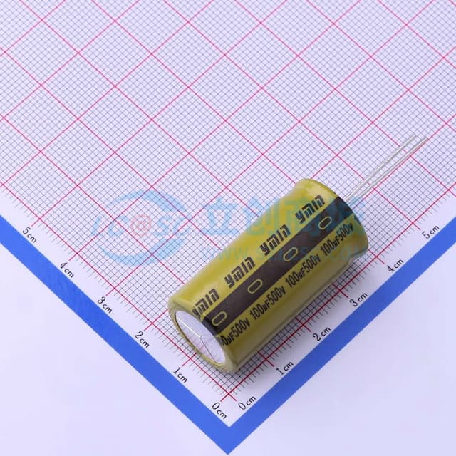 100uF ±20% 500V 【插件】实物图