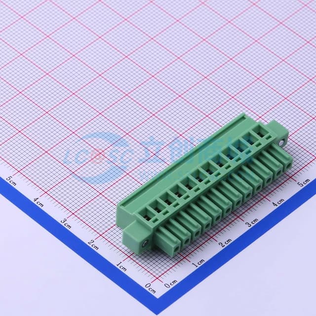 3.81mm 1x12P 排数:1 每排P数:12 螺丝固定实物图