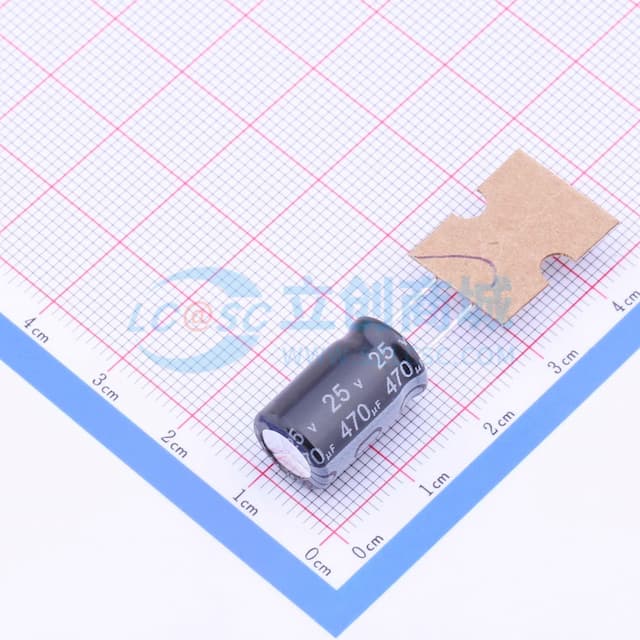 470uF ±20% 25V实物图