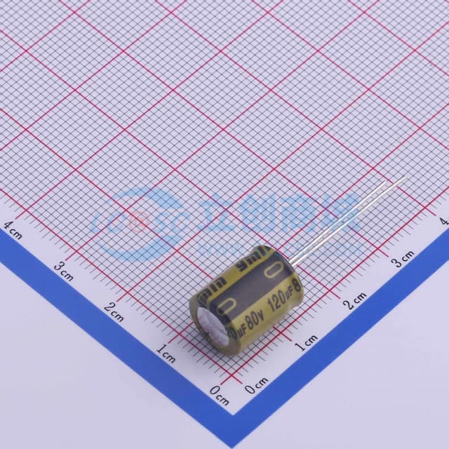 120uF ±20% 80V 【引线】实物图