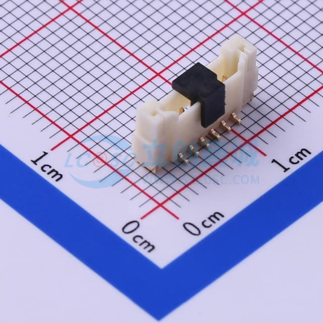 1x6P 间距:1.25mm 立贴实物图
