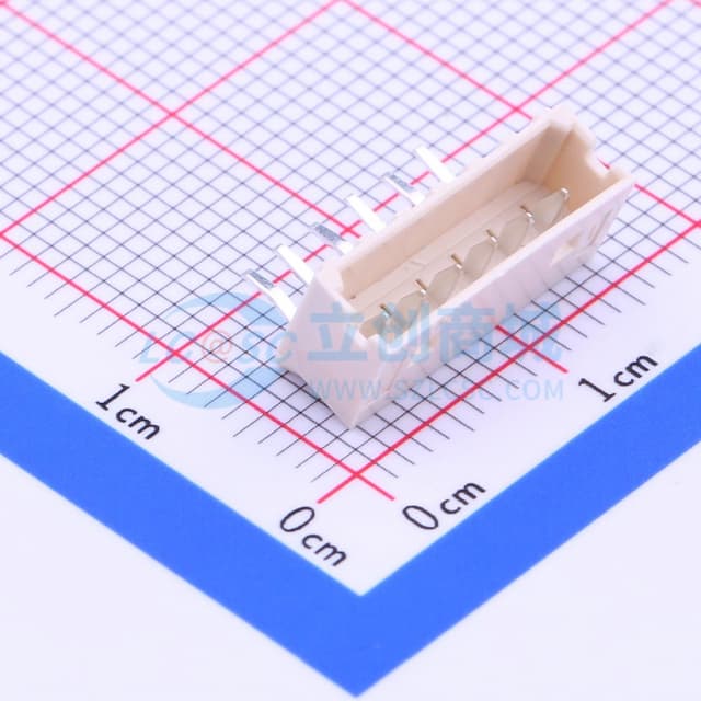 1x6P 间距:2mm 弯插 【插件】实物图