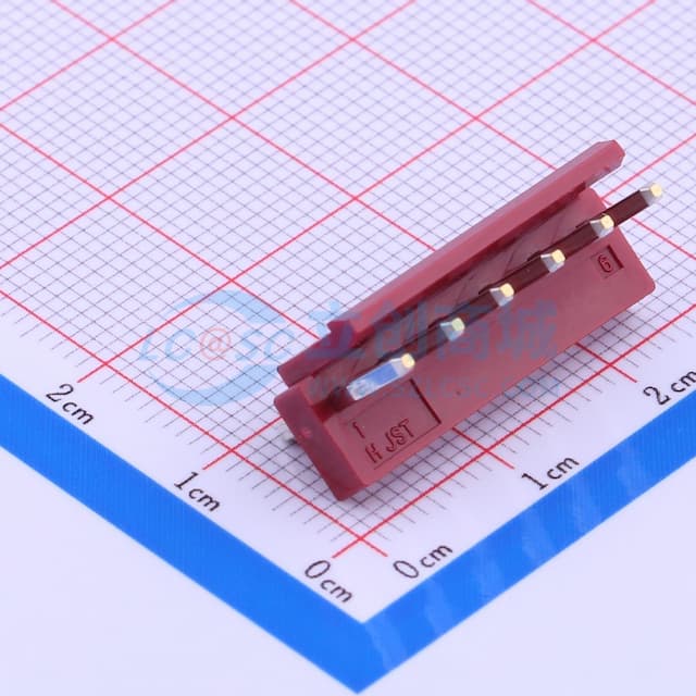 1x6P 间距:3.96mm 直插 系列:VH 【插件】实物图