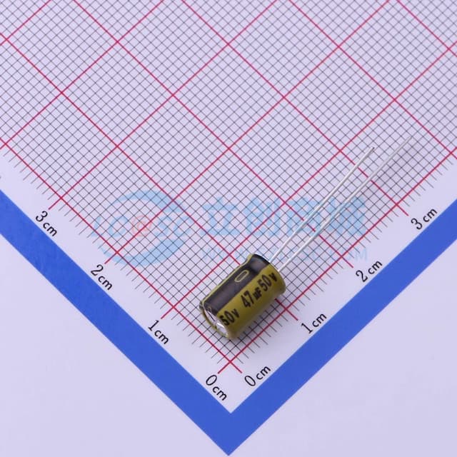 47uF ±20% 50V 【引线】实物图