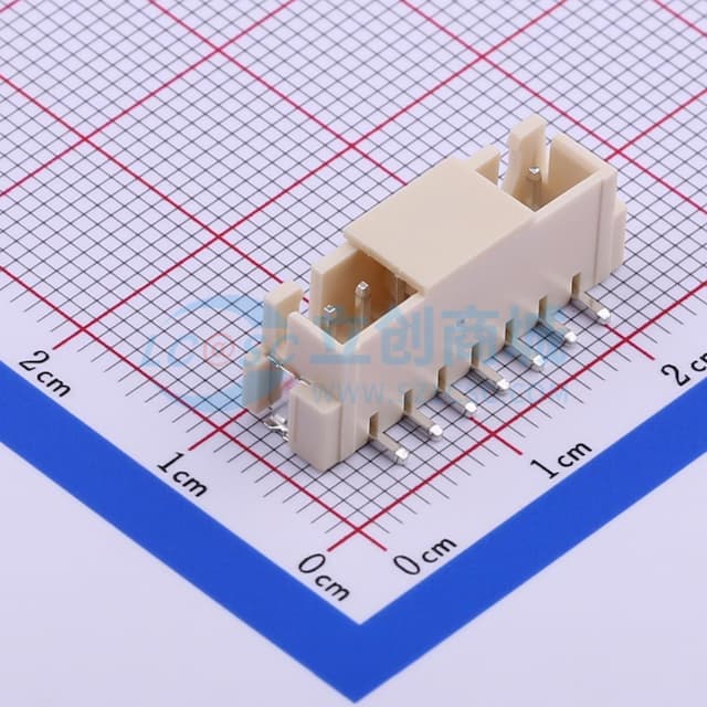 1x7P 间距:2.5mm 立贴 系列:XH实物图