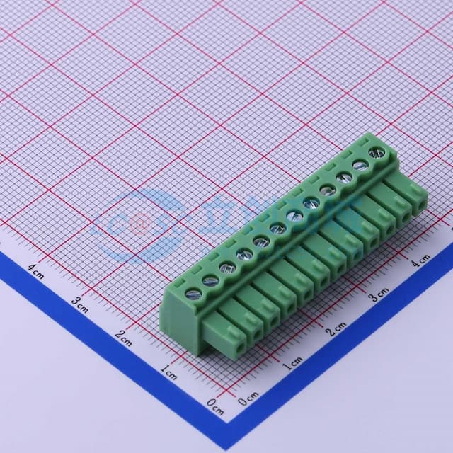 【焊接辅料】3.81mm 1x12P 排数:1 每排P数:12实物图