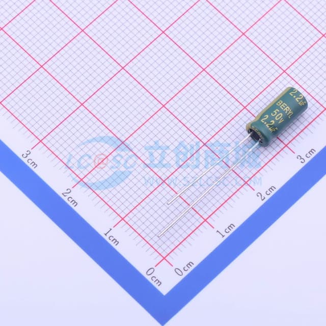 2.2uF ±20% 50V 【引线】实物图
