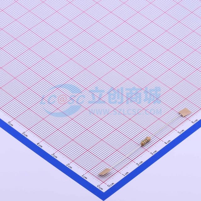 5.1MΩ ±5% 250mW 碳膜电阻 【插件】实物图