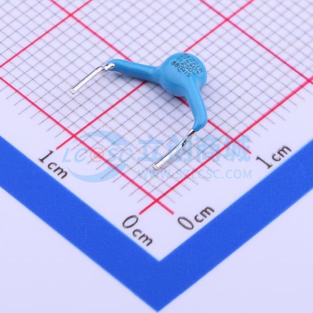 等级:X1,Y1 220pF ±10% 250V 【插件】实物图