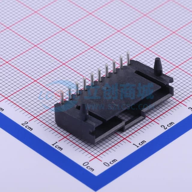 1x10P 间距:2.54mm 弯插 【插件】实物图